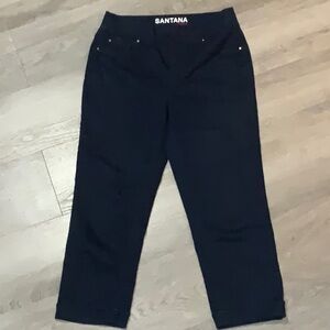Santana Ladies Size 8 Denim Stretch Jegging Crop Pants - never worn!